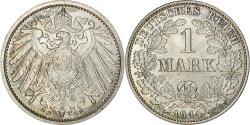 World Coins - Coin, GERMANY - EMPIRE, Wilhelm II, Mark, 1914, Karlsruhe, , Silver, KM:14
