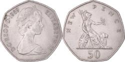 World Coins - Coin, Great Britain, Elizabeth II, 50 New Pence, 1969, , Copper-nickel