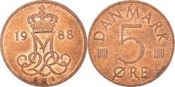 World Coins - Coin, Denmark, 5 Öre, 1988