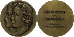 World Coins - France, Medal, Jeunesse et sports, n.d., Bronze, Decat,