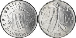 World Coins - Coin, San Marino, 100 Lire, 1981, , Steel, KM:122