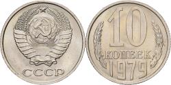 World Coins - Russia, Soviet Union, 10 Kopeks, 1979, Nickel-brass,