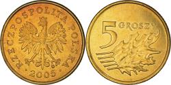 World Coins - Coin, Poland, 5 Groszy, 2005, Warsaw, , Brass, KM:278