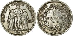 World Coins - Coin, France, Hercule, 5 Francs, 1848, Bordeaux, , Silver, KM:756.4