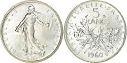World Coins - Coin, France, Semeuse, 5 Francs, 1960, , Silver, KM:926, Gadoury:770