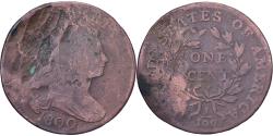 Us Coins - United States, 1 Cent, Draped Bust, 1800, Philadelphia, Copper,