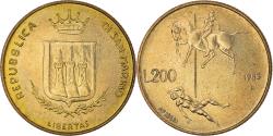 World Coins - Coin, San Marino, 200 Lire, 1983, Rome, , Aluminum-Bronze, KM:152