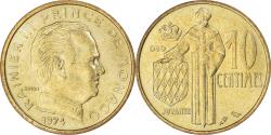 World Coins - Coin, Monaco, Rainier III, 10 Centimes, 1974, , Aluminum-Bronze, KM:142