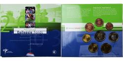 World Coins - Netherlands, 1 Cent to 2 Euro, Epilepsie fonds, BU, 2003, Utrecht,