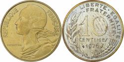 World Coins - France, 10 Centimes, Marianne, 1976, MDP, série FDC, Bronze-Aluminium