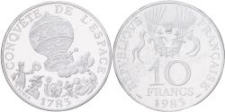 World Coins - France, 10 Francs, Conquête de l'espace, 1983, MDP, Piéfort, Silver