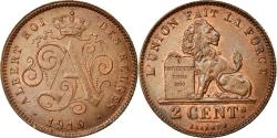 World Coins - Coin, Belgium, Albert I, 2 Centimes, 1919, Copper, KM:64