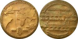 World Coins - France, Medal, New Modern Ships, Polish Ocean Lines, Shipping, 1982,