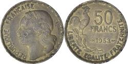 World Coins - France, Guiraud, 50 Francs, 1953, Paris, , Aluminum-Bronze, KM:918.1