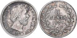 World Coins - Netherlands, William III, 5 Cents, 1879, Silver, , KM:91