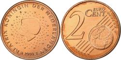 World Coins - Netherlands, Beatrix, 2 Euro Cent, 2003, Utrecht, Copper Plated Steel,