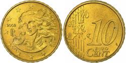 World Coins - Italy, 10 Euro Cent, 2002, Rome, Brass, , KM:213