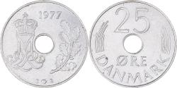 World Coins - Coin, Denmark, 25 Öre, 1977