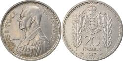 World Coins - Coin, Monaco, Louis II, 20 Francs, Vingt, 1947, Paris, , Copper-nickel