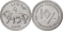 World Coins - Somaliland, 10 Shillings, Leo, 2006, Stainless Steel, , KM:12