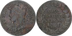 World Coins - France, 5 Centimes, Dupré, AN 8, Strasbourg, Copper, , Gadoury:126a