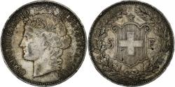 World Coins - Switzerland, 5 Francs, 1889, Bern, Silver, , KM:34