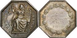 World Coins - France, Token, Notaires de l'Arrondissement de Tours, Silver, Oudiné