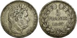 World Coins - Coin, France, Louis-Philippe, 5 Francs, 1848, Strasbourg, , Silver