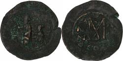 Ancient Coins - Heraclius, with Heraclius Constantine, Follis, 610-641, Constantinople, Bronze