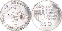 World Coins - Coin, Andorra, 25 Diners, 1991, , Silver, KM:65