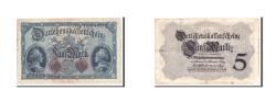 World Coins - Banknote, Germany, 5 Mark, 1914, 1914-08-05, KM:47c, EF(40-45)
