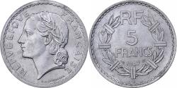 World Coins - France, 5 Francs, Lavrillier, 1947, Beaumont le Roger, Aluminum,
