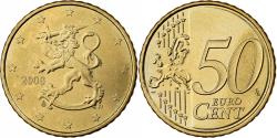 World Coins - Finland, 50 Euro Cent, 2008, Vantaa, Nordic gold,