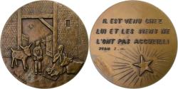 World Coins - France, Medal, La Nativité, Vision Populaire, 1979, Bronze, Fleury,