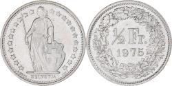 World Coins - Coin, Switzerland, 1/2 Franc, 1975