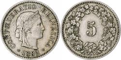 World Coins - Switzerland, 5 Rappen, Libertas, 1882, Bern, Copper-nickel, , KM:26