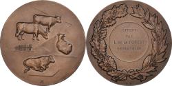 World Coins - France, Medal, Vache, Offert par L. de la Forest, Sénateur, Agriculture, 1976