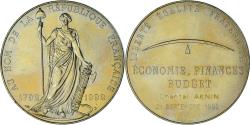 World Coins - France, Medal, Economie, Finances, Budget, Politics, 1992, , Gilt