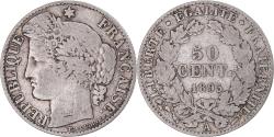 World Coins - Coin, France, Cérès, 50 Centimes, 1895, Paris, , Silver, KM:834.1