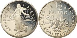 World Coins - Coin, France, Semeuse, 1/2 Franc, 1996, Paris, Proof, , Nickel, KM:931.2