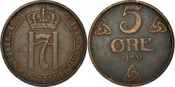 World Coins - Coin, Norway, Haakon VII, 5 Öre, 1951, Kongsberg, , Bronze, KM:368