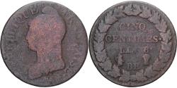 World Coins - Coin, France, Dupré, 5 Centimes, AN 8, Strasbourg, , Copper