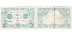 World Coins - France, 5 Francs, Bleu, 1912-08-05, L.750, EF(40-45)