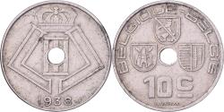 World Coins - Belgium, Leopold III, 10 Centimes, 1938, Brussels, Nickel-brass,