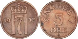 World Coins - Coin, Norway, 5 Öre, 1952