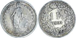 World Coins - Coin, Switzerland, Franc, 1903, Bern, , Silver, KM:24