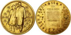 World Coins - France, Medal, De Gaulle, l'Appel du 18 juin, Gilt Bronze, Jaeger,