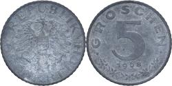 World Coins - Austria, 5 Groschen, 1968, Zinc, , KM:2875