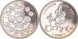 World Coins - France, Medal, L'Europe des XXV, Dernière Année des 12 Pays de l'Euro, 2006