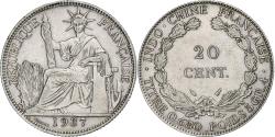 World Coins - French Indochina, 20 Cents, 1937, Paris, Silver, , KM:17.2